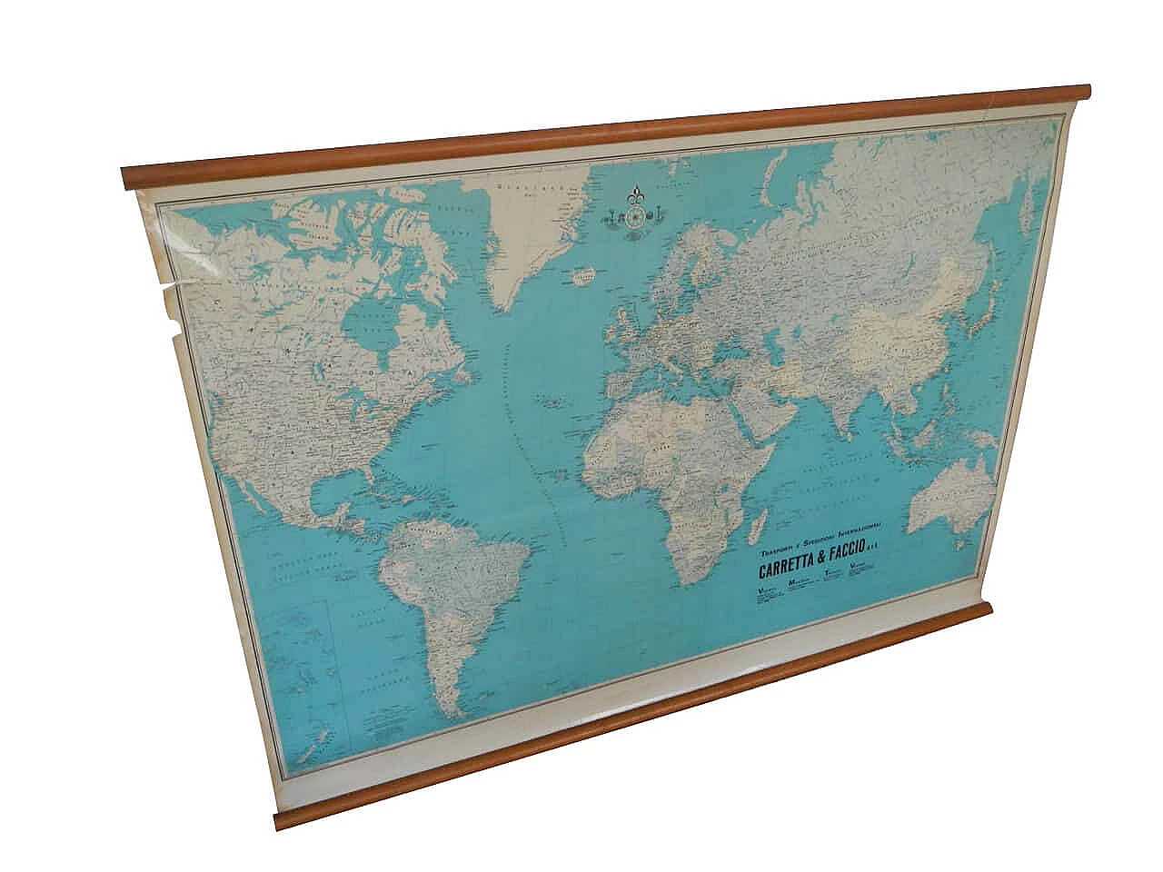 World map, 1960s, Rittman ltd. 1065755