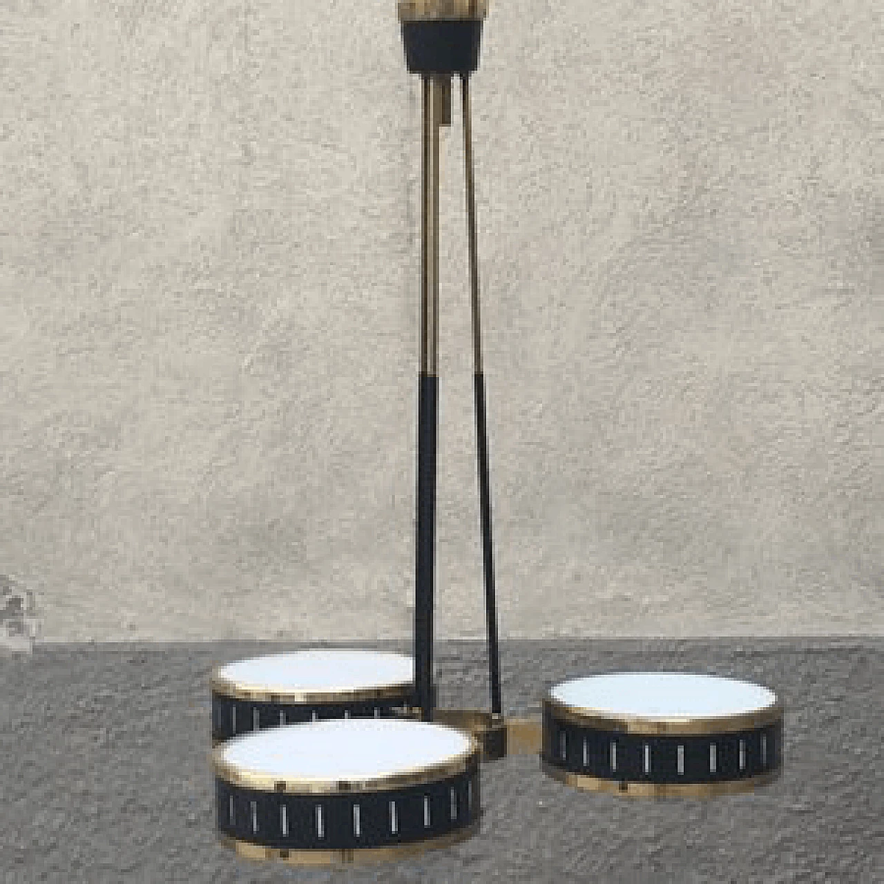 3 lights chandelier, Italy, Stilnovo, 1950s 1065948