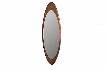 Specchio danese ovale, anni '50