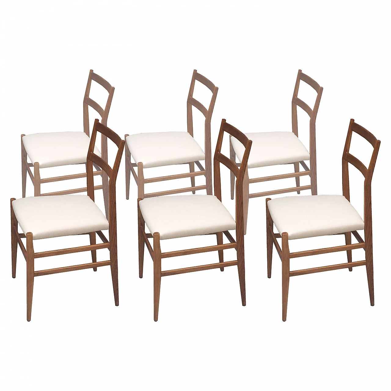 Six chairs Leggera, Gio Ponti per Cassina, 1950s 1066272