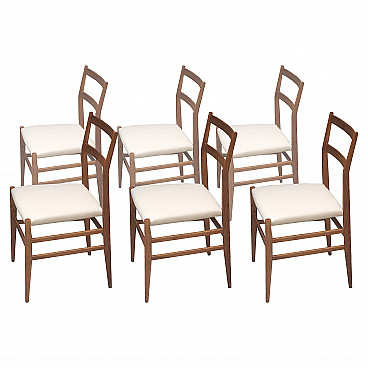Six chairs Leggera, Gio Ponti per Cassina, 1950s