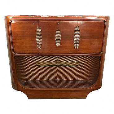 Oval bar cabinet by Vittorio Dassi for Mobili Cantù, Italy, 50s