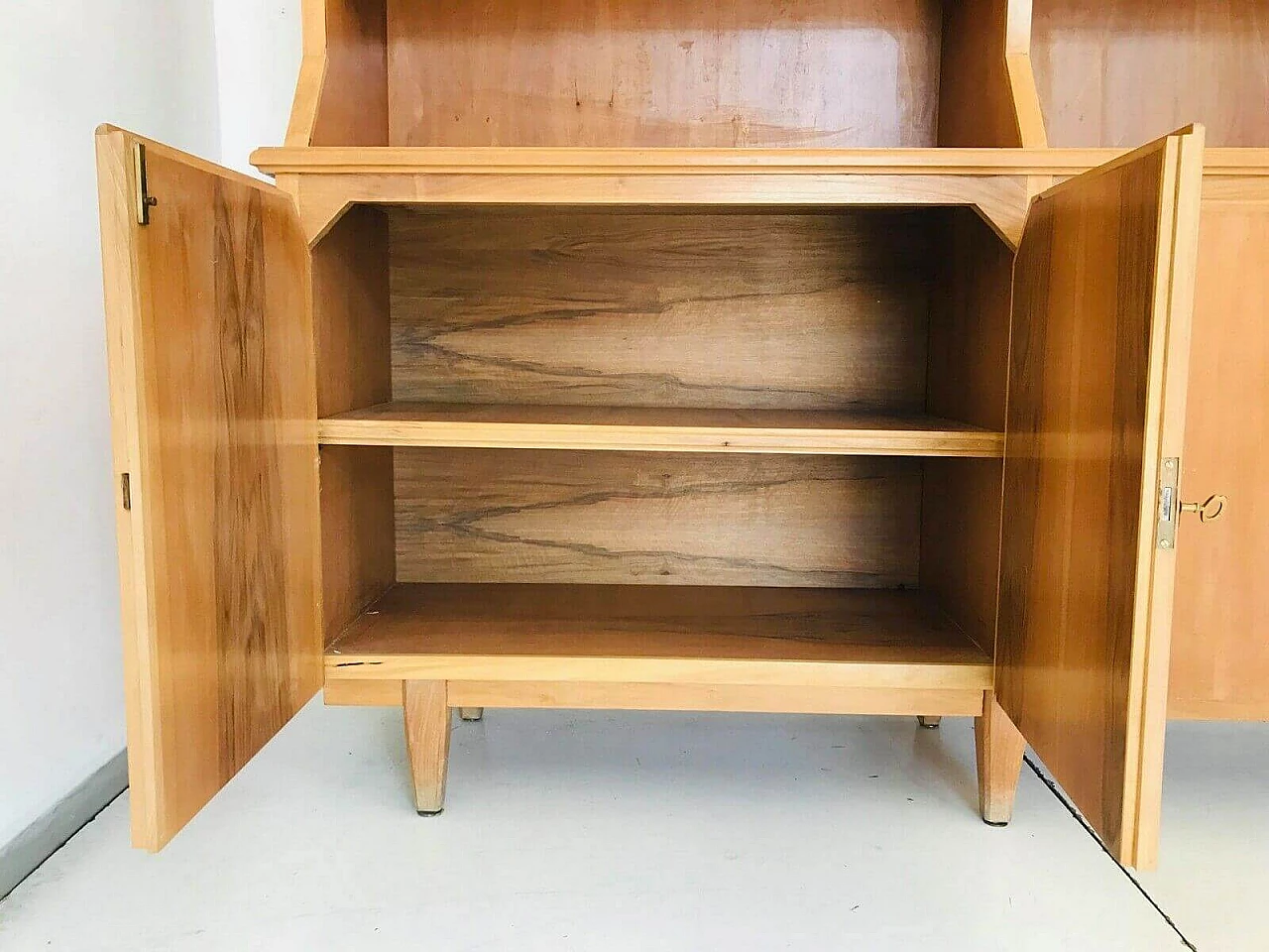 Libreria in legno, manifattura italiana, anni '60 1066398