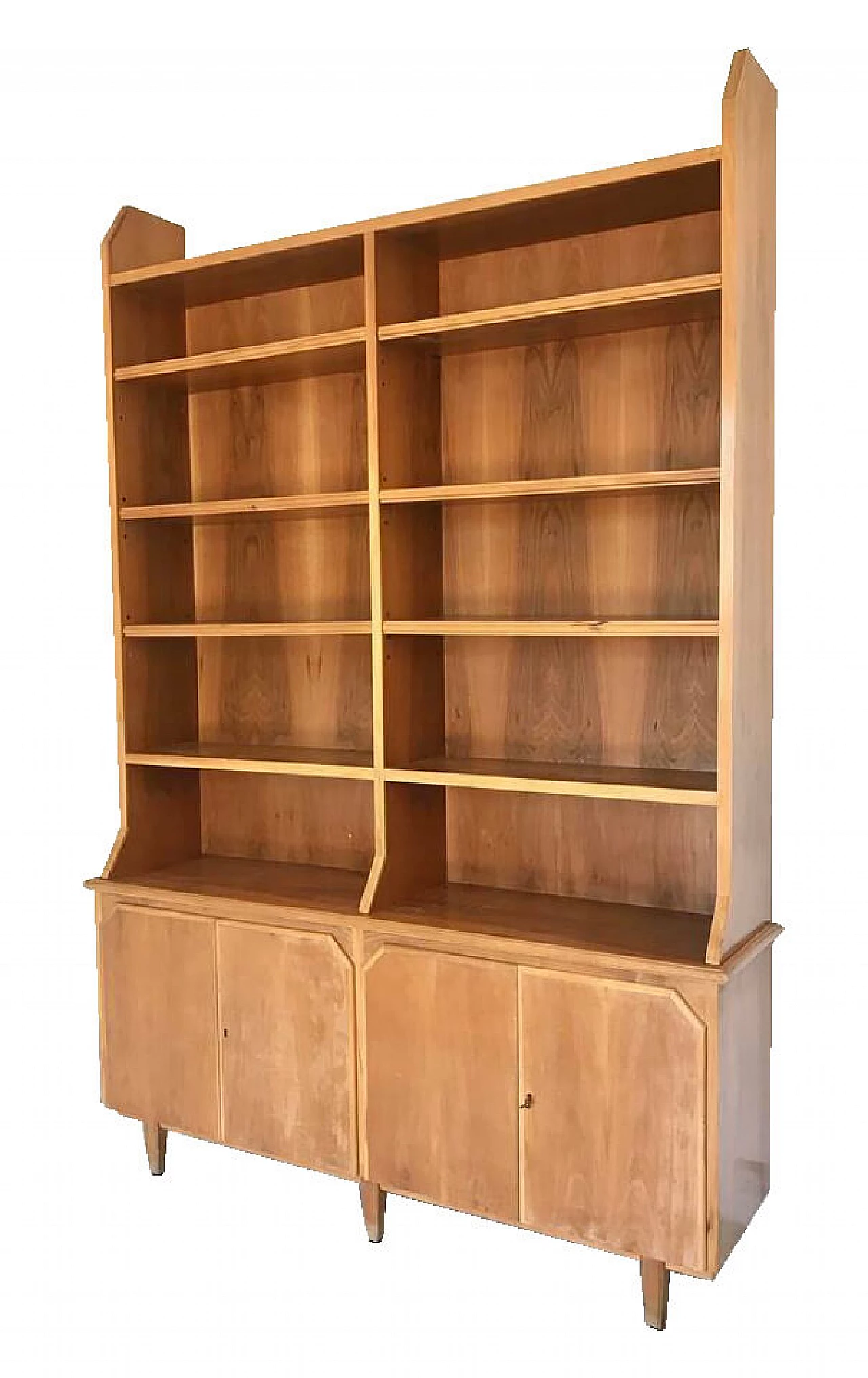 Libreria in legno, manifattura italiana, anni '60 1066416