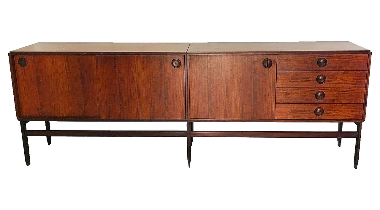 Mobile sideboard in legno, manifattura italiana, anni '50 1066417