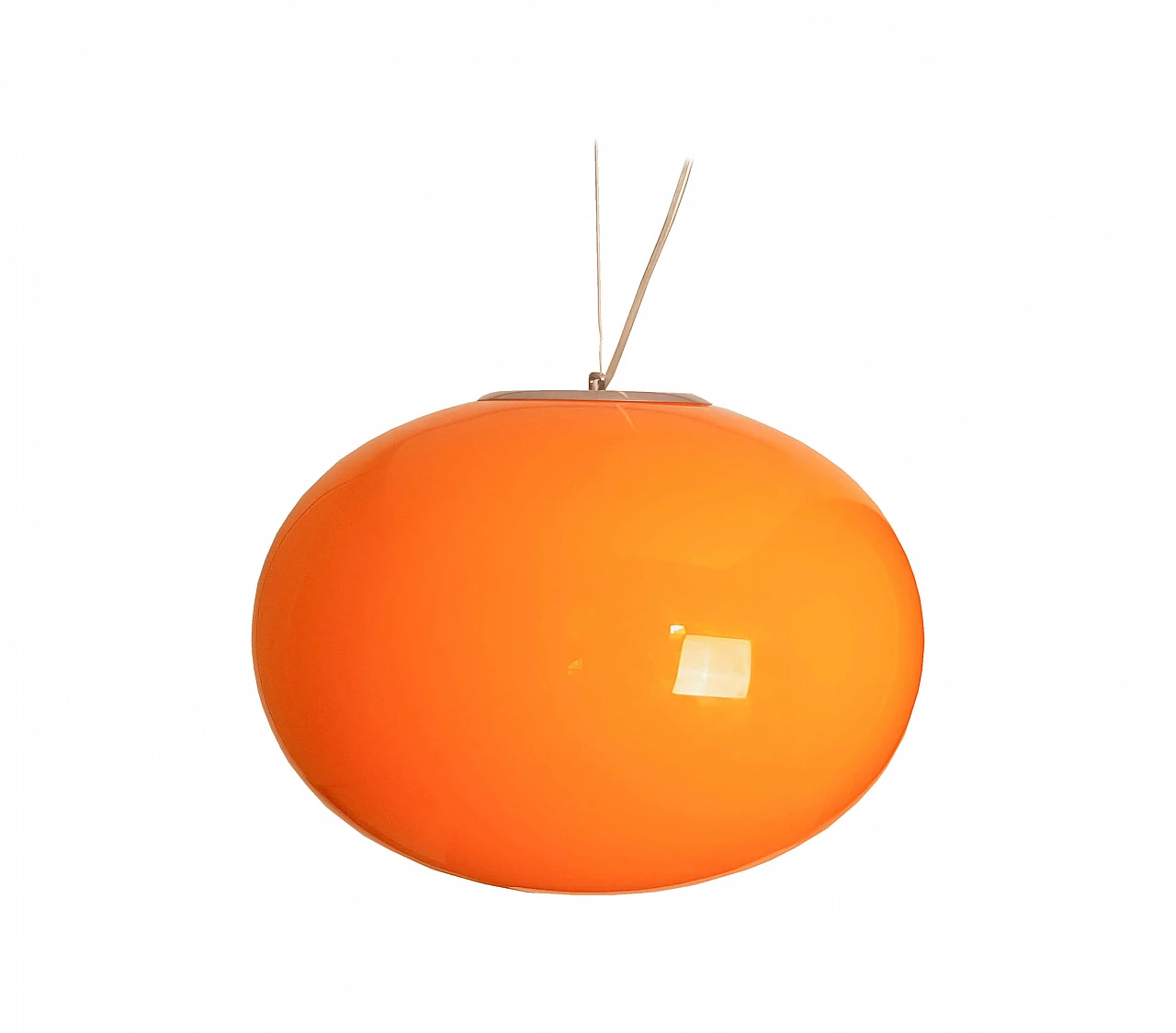 Noa Murano glass chandelier, orange 1066579