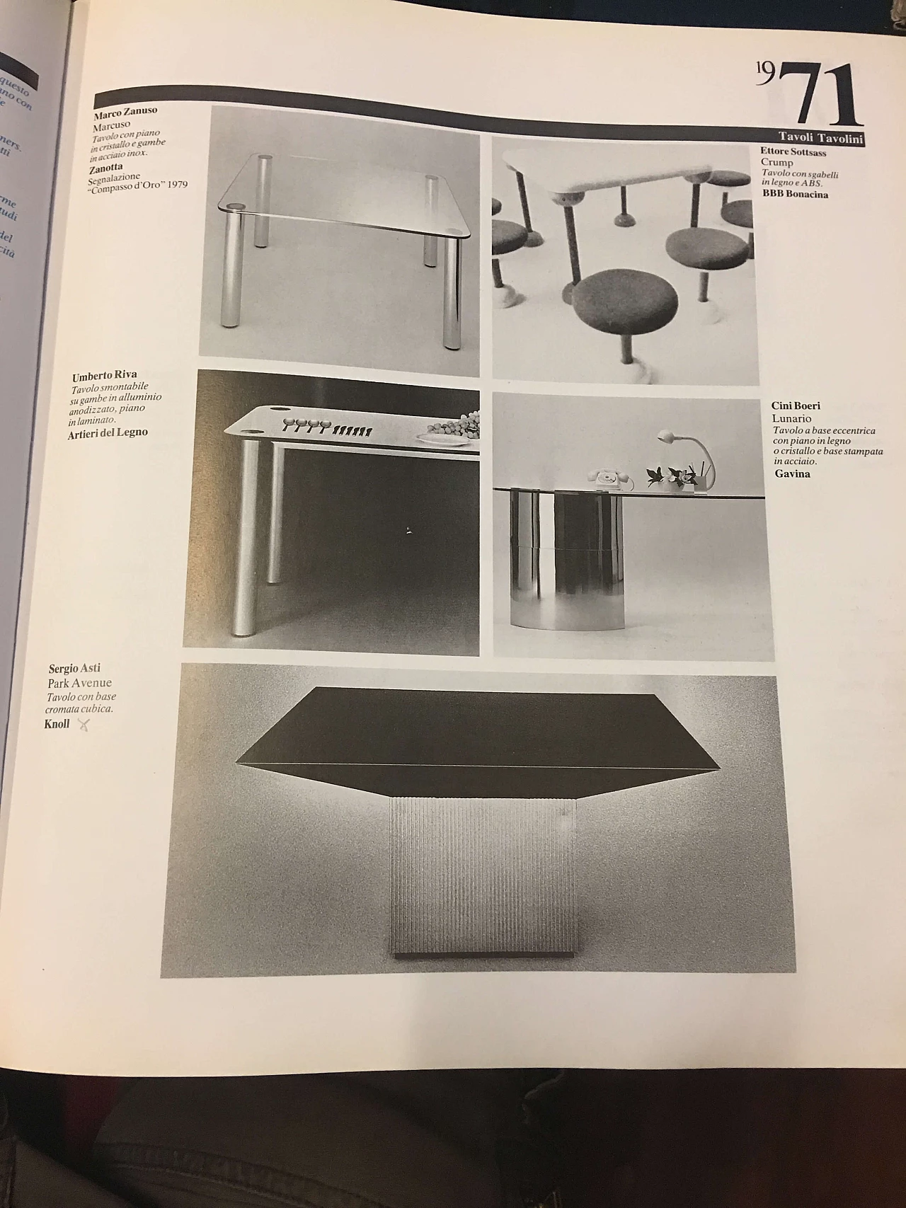 Tavolo quadrato "Park Avenue" di Sergio Asti per Knoll, anni '70 1066592