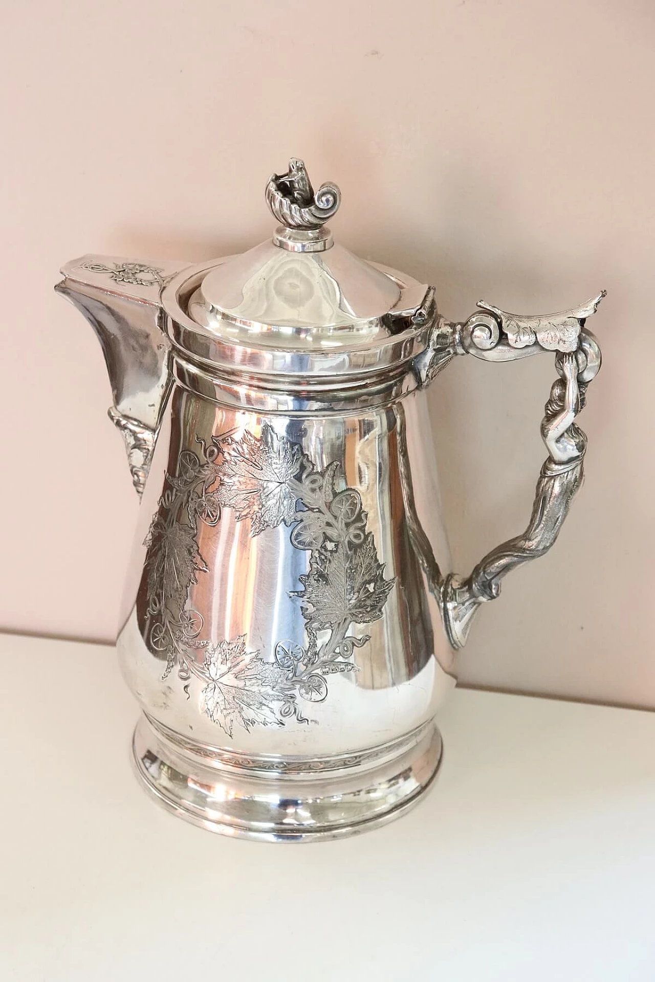 Antique silver plated pitcher by Wilcox, 1868 1067047