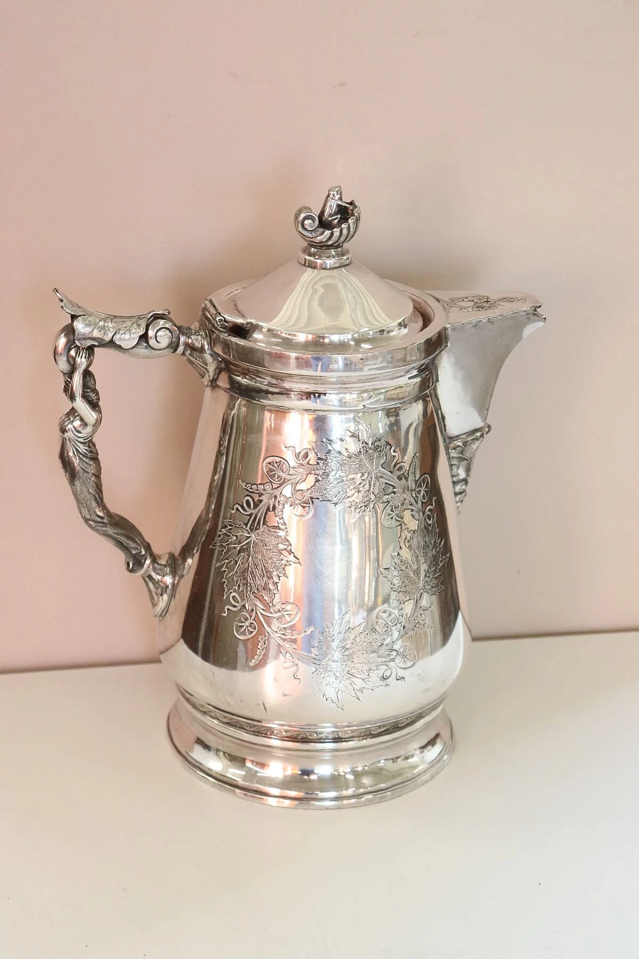Antique silver plated pitcher by Wilcox, 1868 1067049