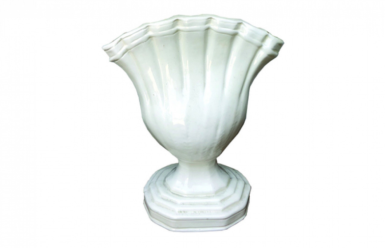 Tulip panel in glazed ceramic Este Ceramiche, 1950s 1