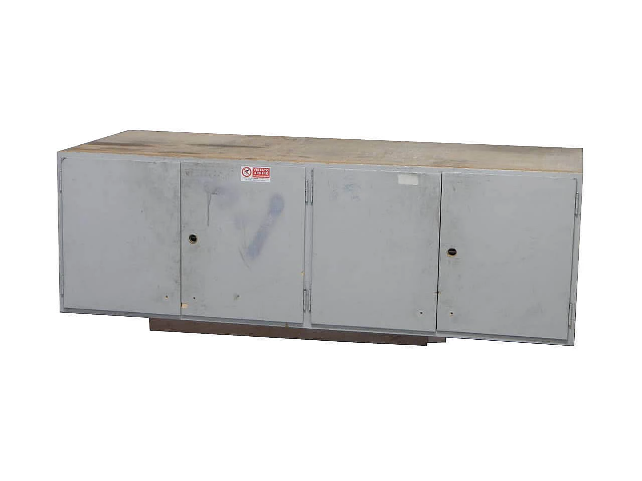 Wooden hanging file with 4 doors, 1970's 1067454