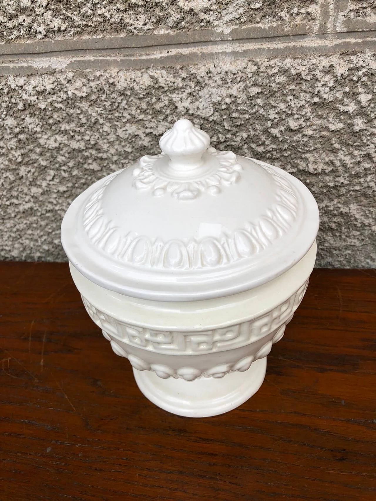 Ceramic vase with lid Este Ceramiche, 60's 4