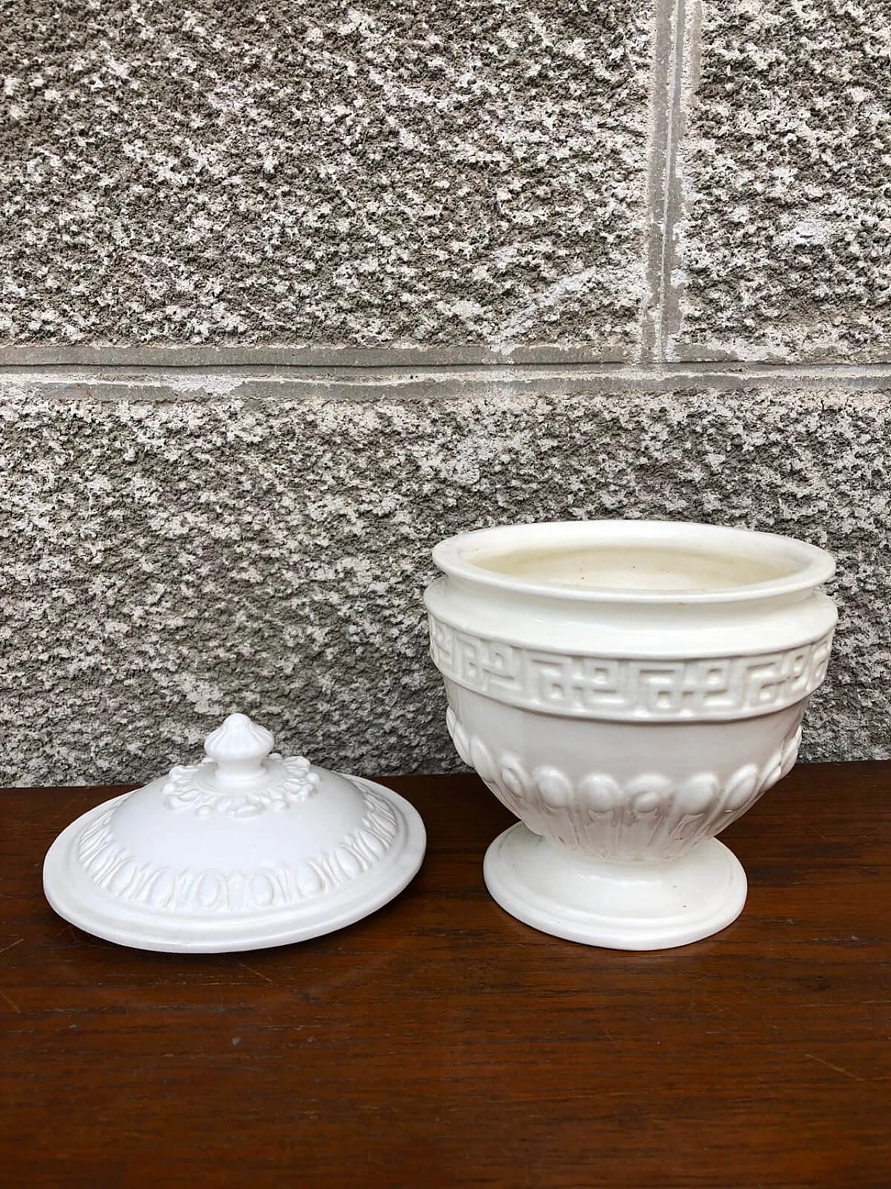 Ceramic vase with lid Este Ceramiche, 60's 3