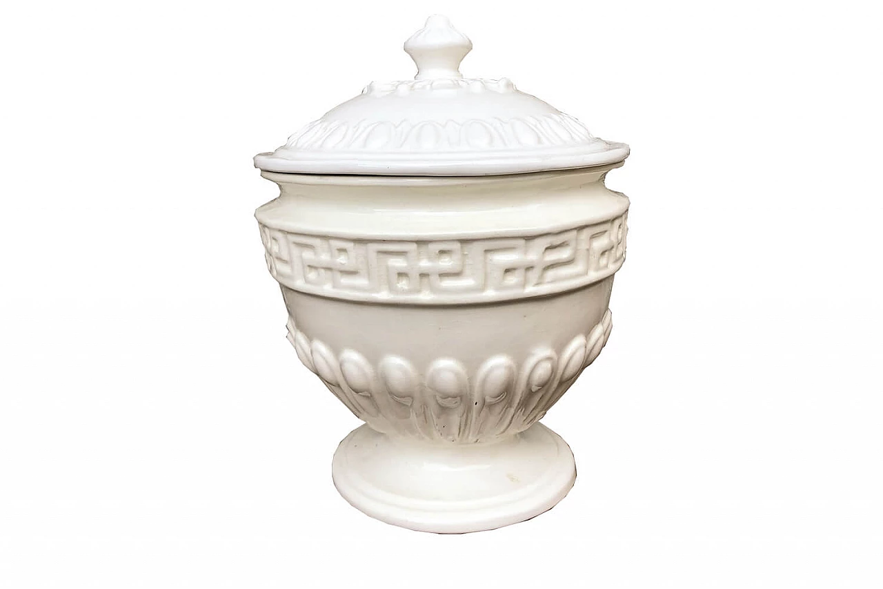 Ceramic vase with lid Este Ceramiche, 60's 1