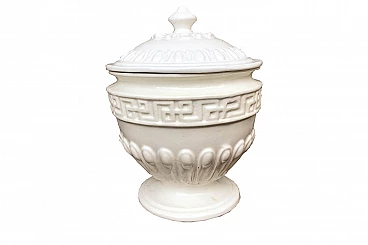 Vaso in ceramica con coperchio Este Ceramiche, anni '60