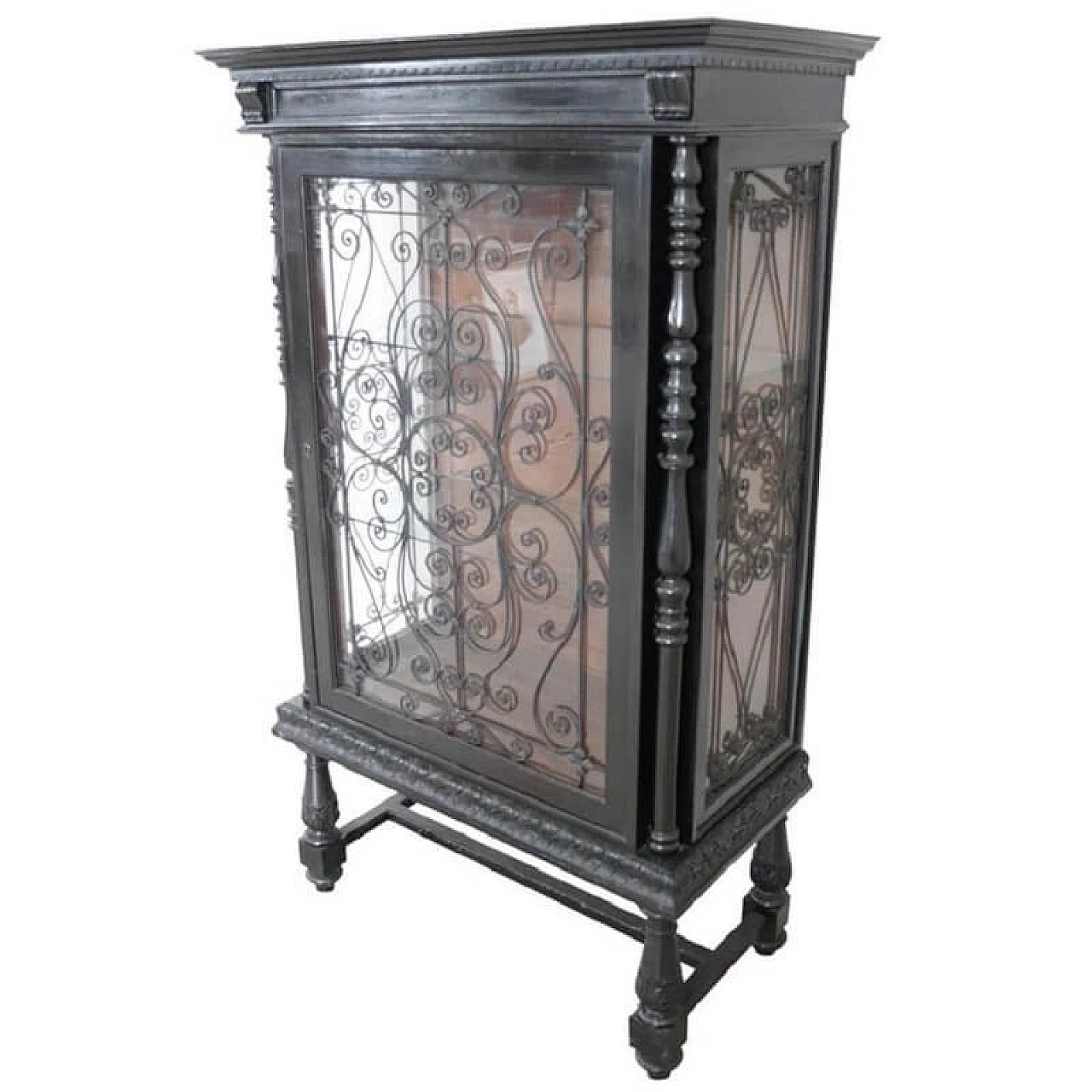 Vetrinetta antica in Noce, stile rinascimento, secolo XIX 1067746