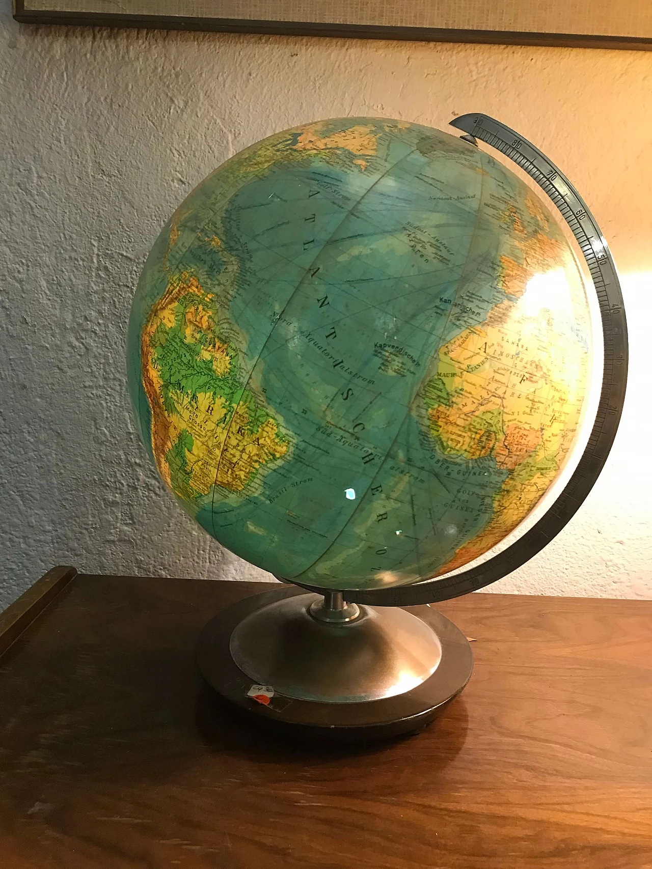 Vintage globe with light, Germany, 50s 1067807
