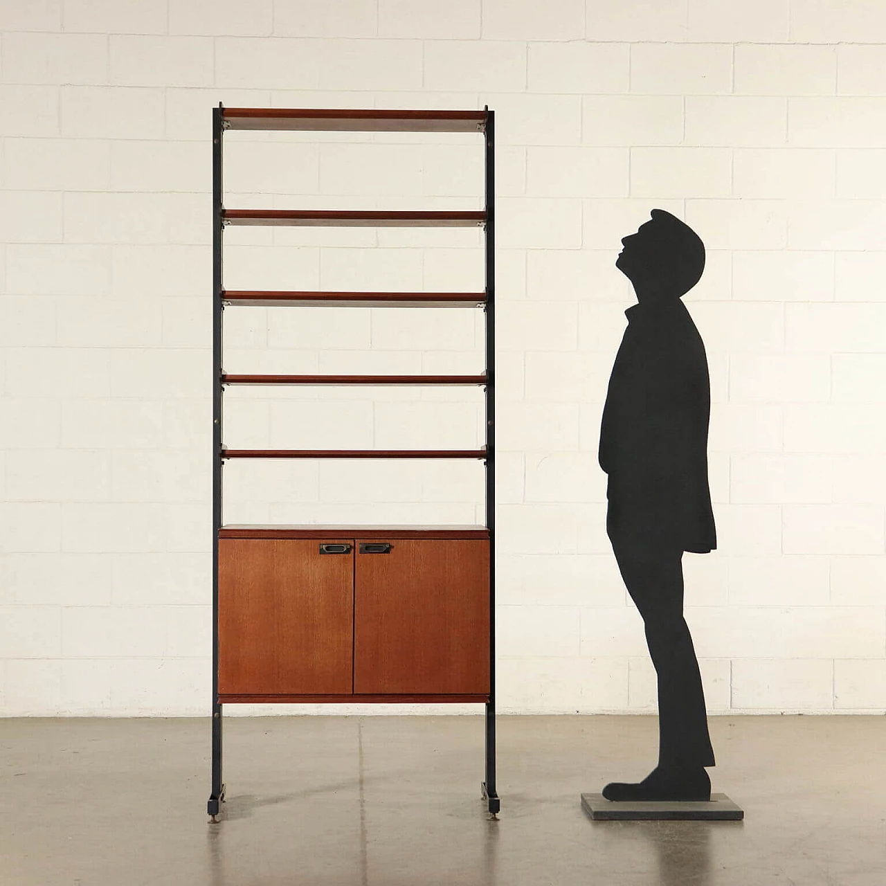 Bookcase with adjustable elements, '60s 1067946