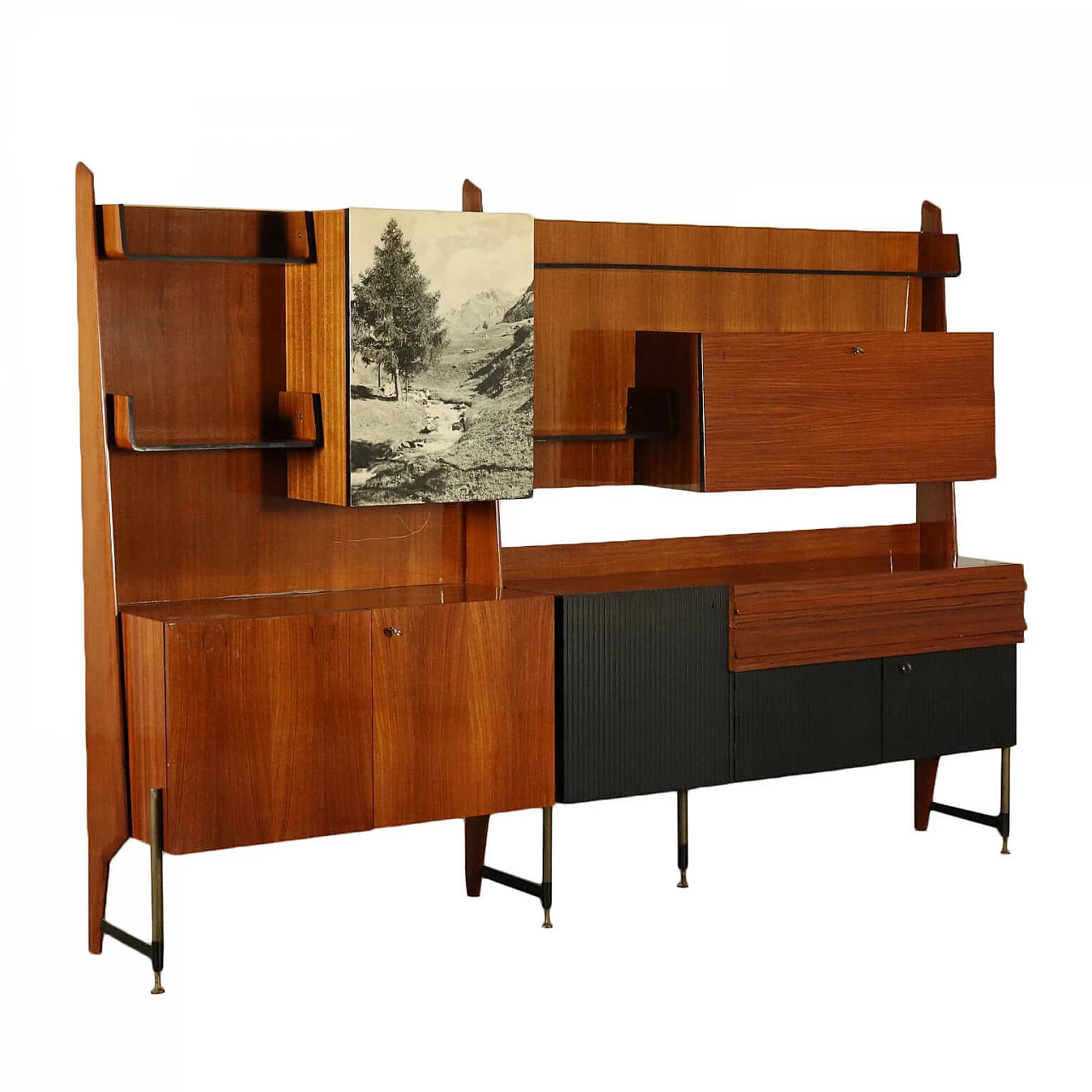Cabinet cabinet, Mahogany veneer, Italian manufacture, '60s 1067958