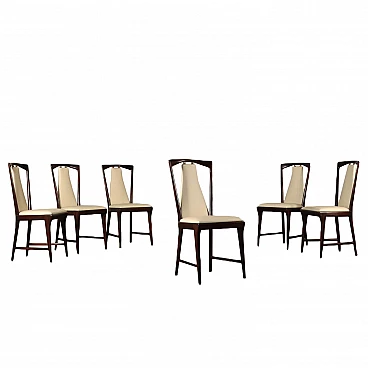Six chairs by Osvaldo Borsani, 1950s