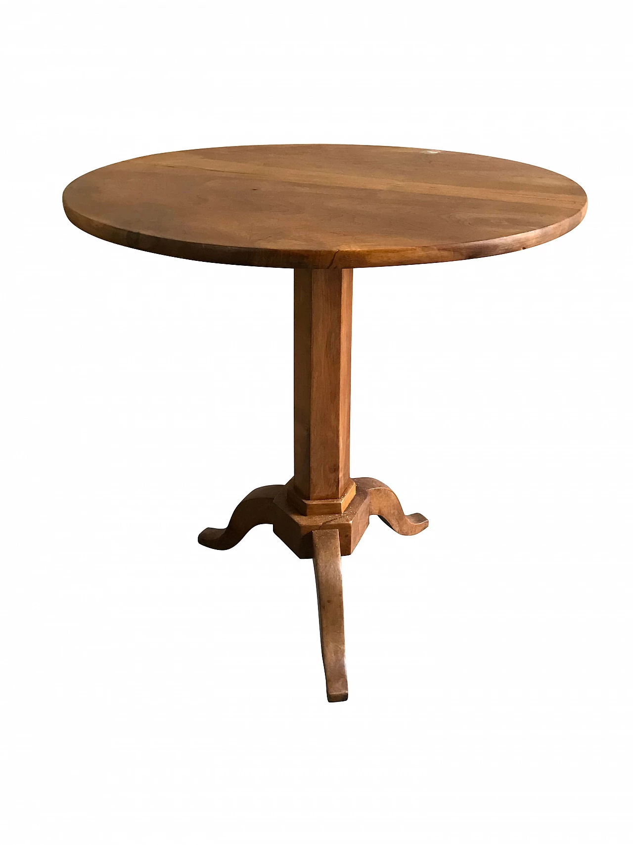 Tavolino rotondo stile Biedermeier in legno regolabile in altezza 1068031