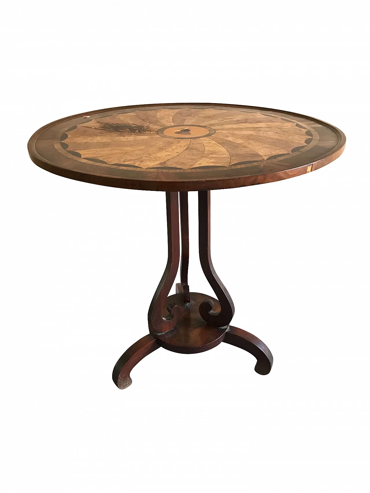 Mahogany travel table, with briarwood details, early 19th century 1068037