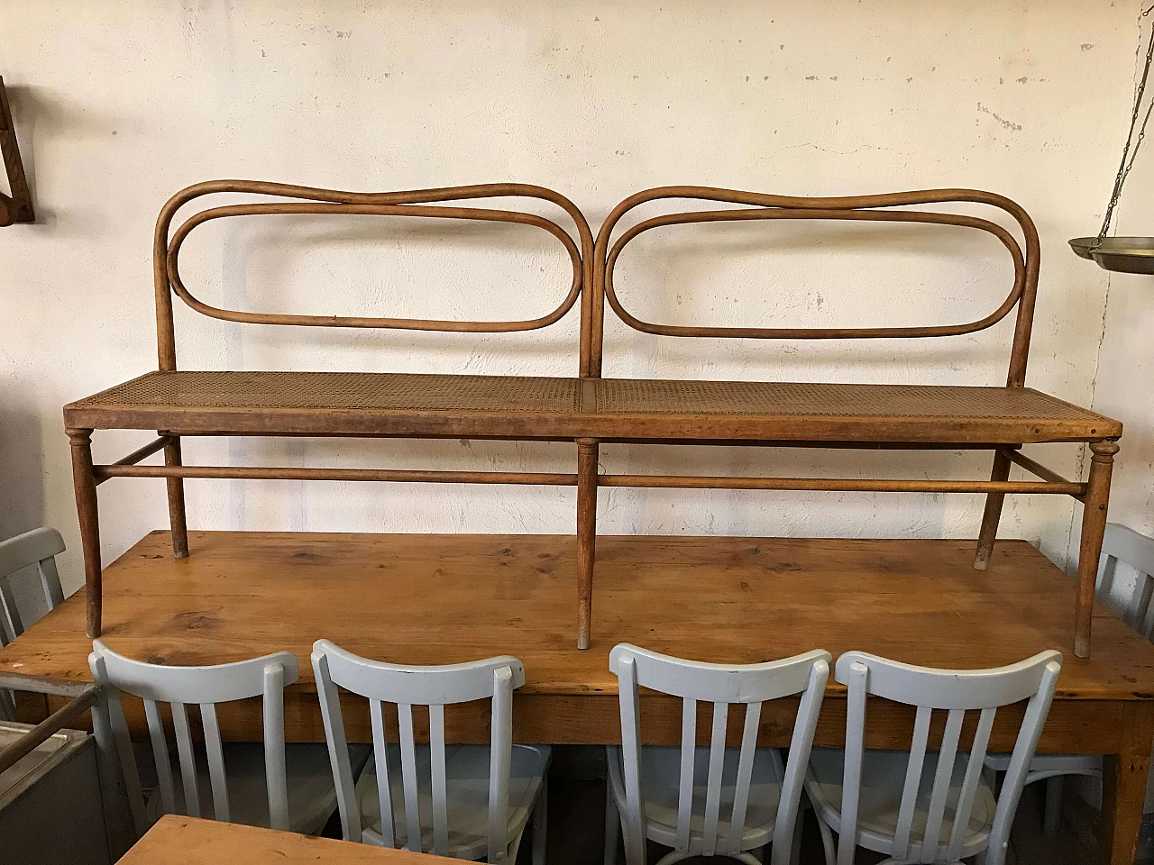 Panca lunga stile Thonet, fine '800 1068079