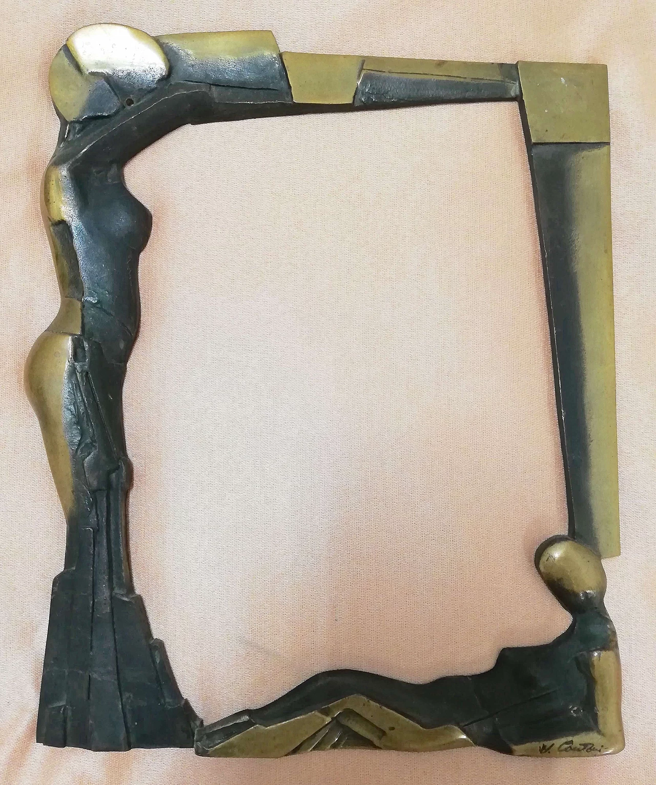 Bronze artist's frame, signed by Wolmer Cantoni 1068130