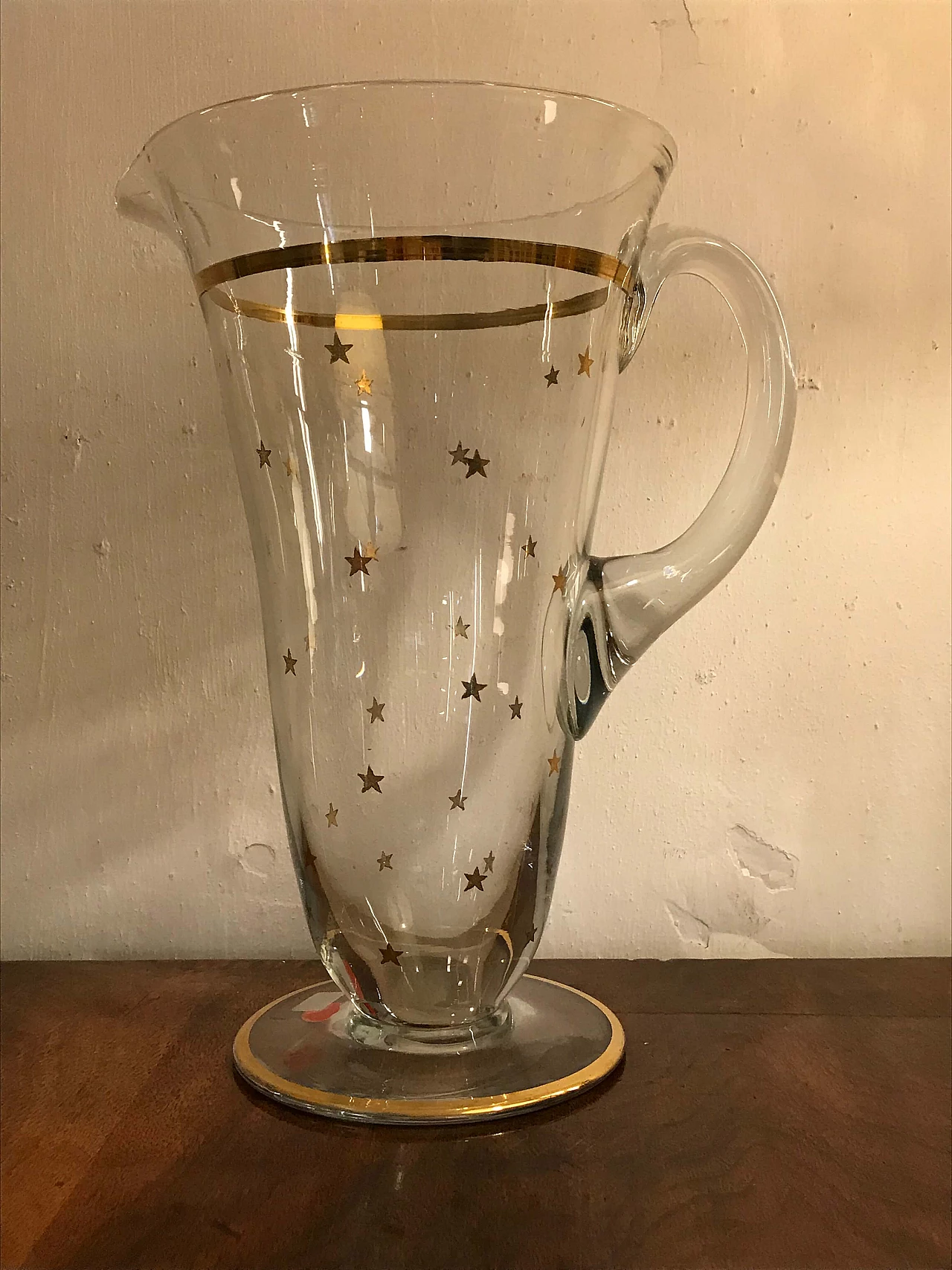 Brocca d'acqua in vetro, francese, anni '40 1068147