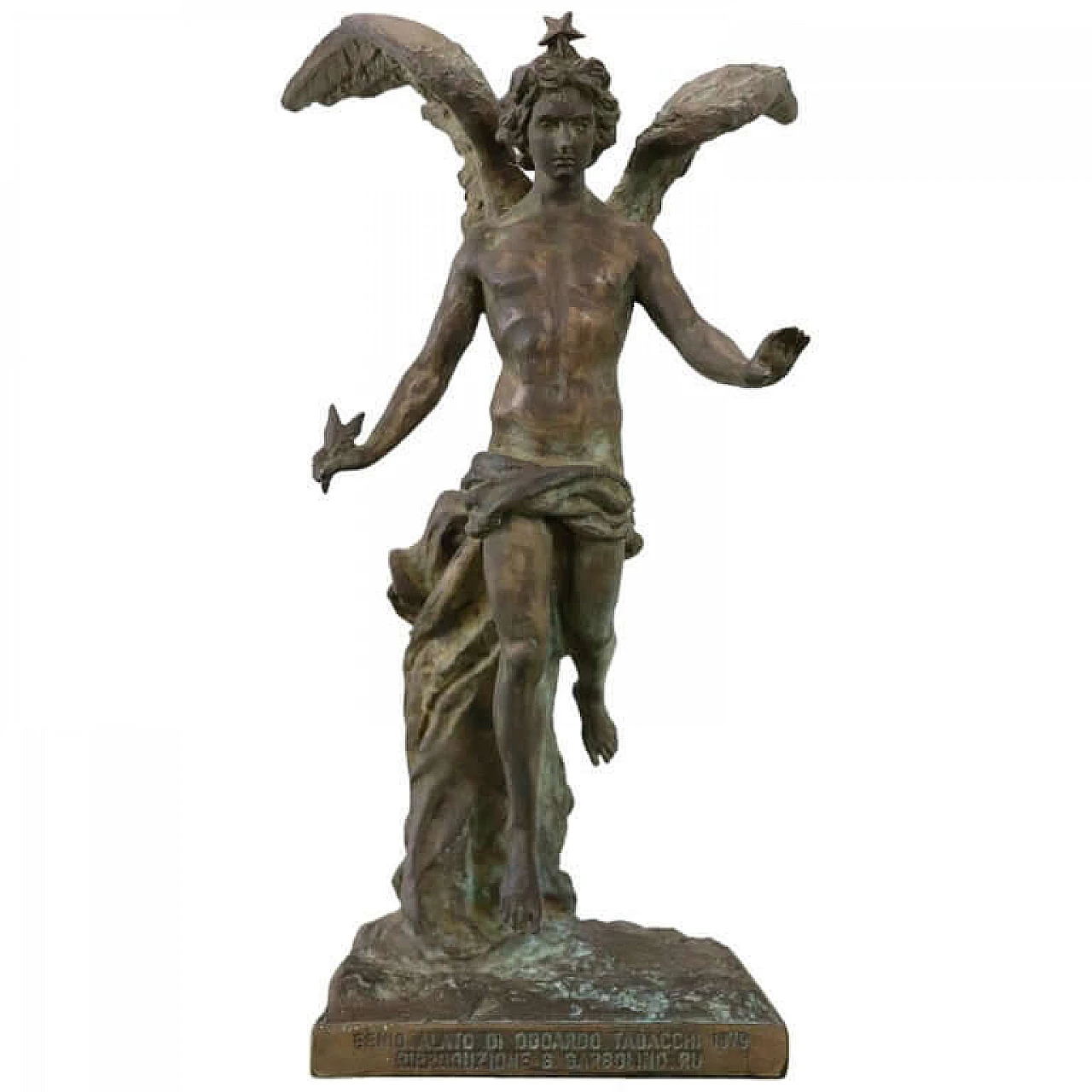 Winged genius bronze sculpture by Gabriele Garbolino Rù 1068326
