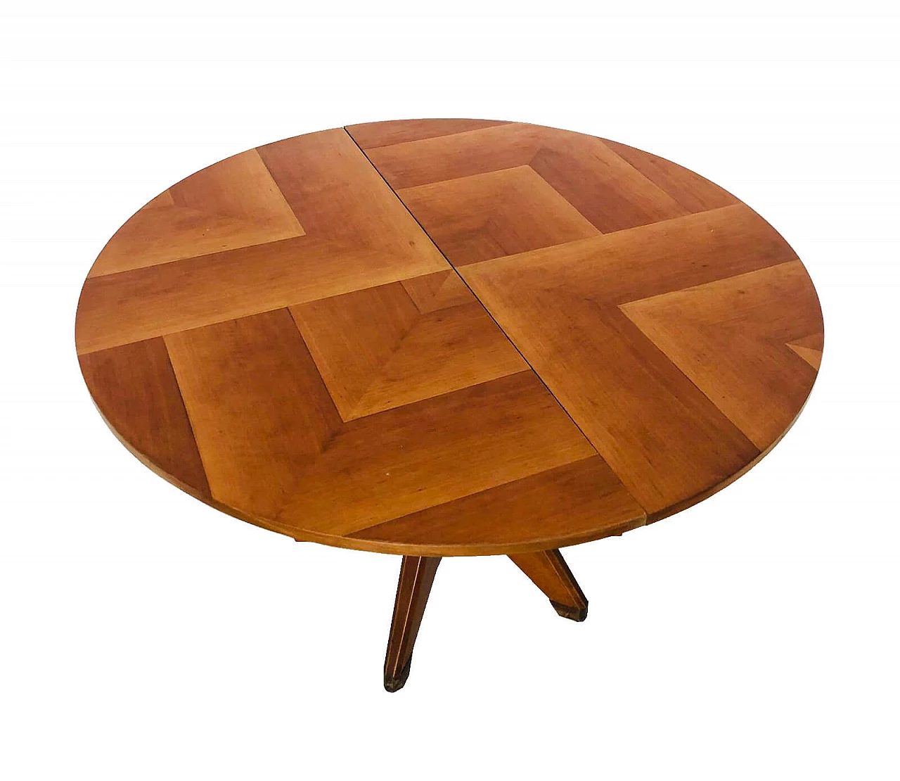 Tavolo da pranzo in legno allungabile, manifattura italiana, anni '60 1068621