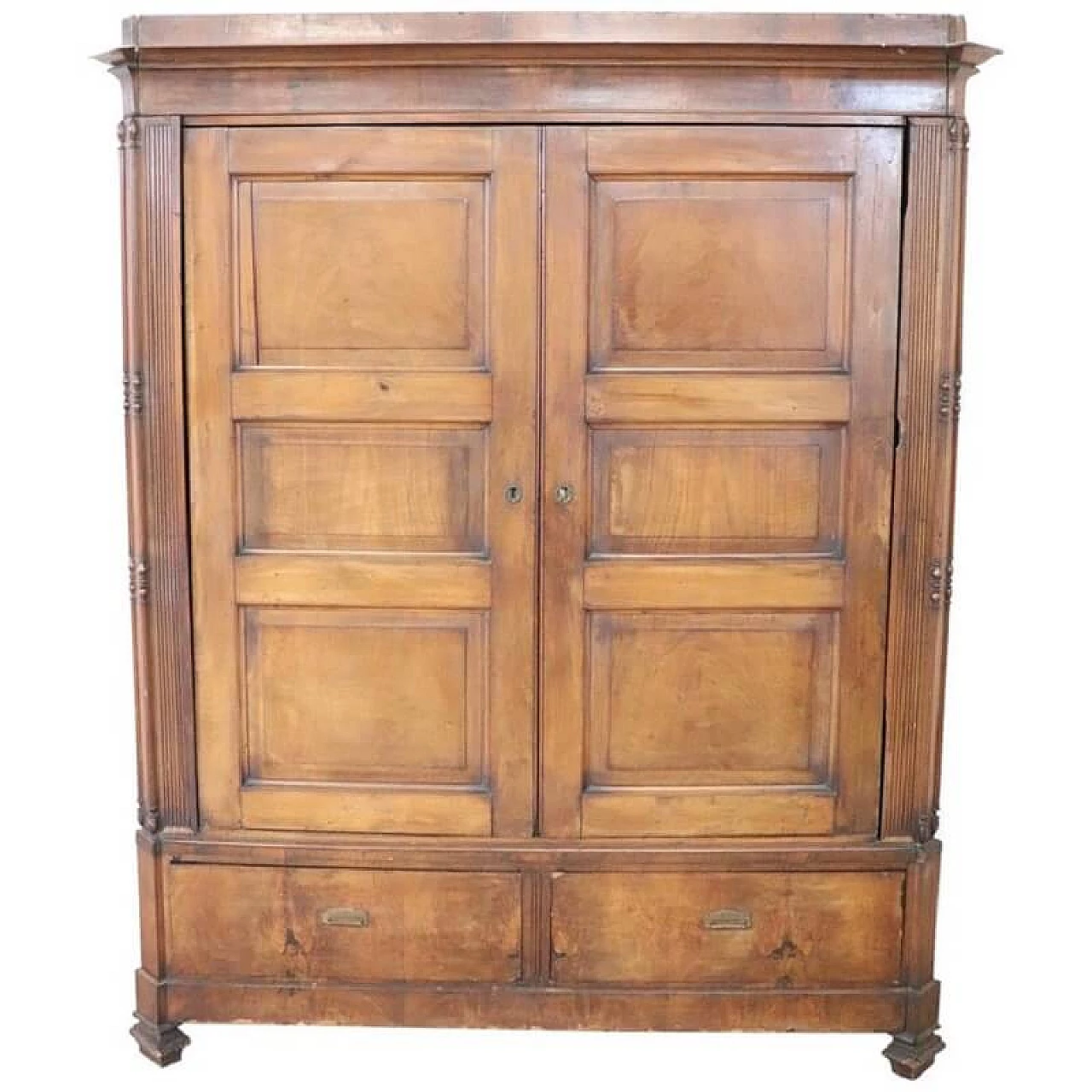 Antique walnut wardrobe second, mid-19th century 1068722