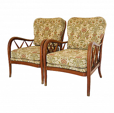 Pair of armchairs by Paolo Buffa, '60s