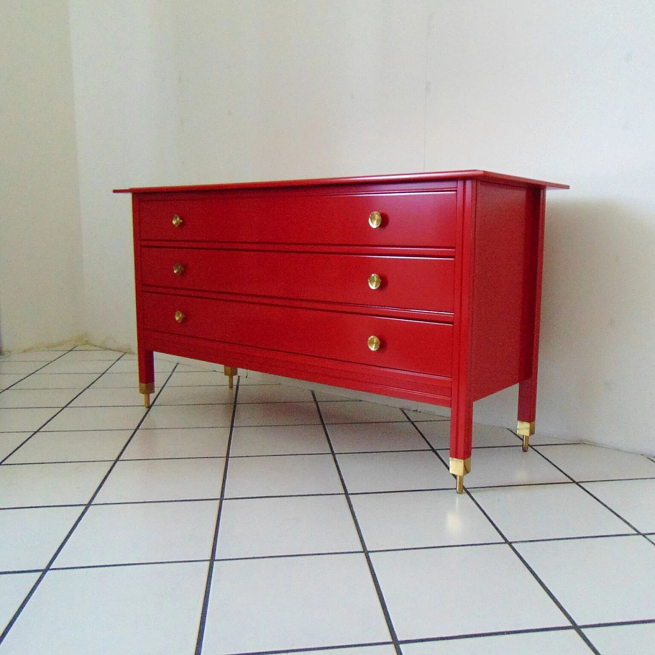 1963 Red Commode by Carlo De Carli, Sormani, Italy 1069059