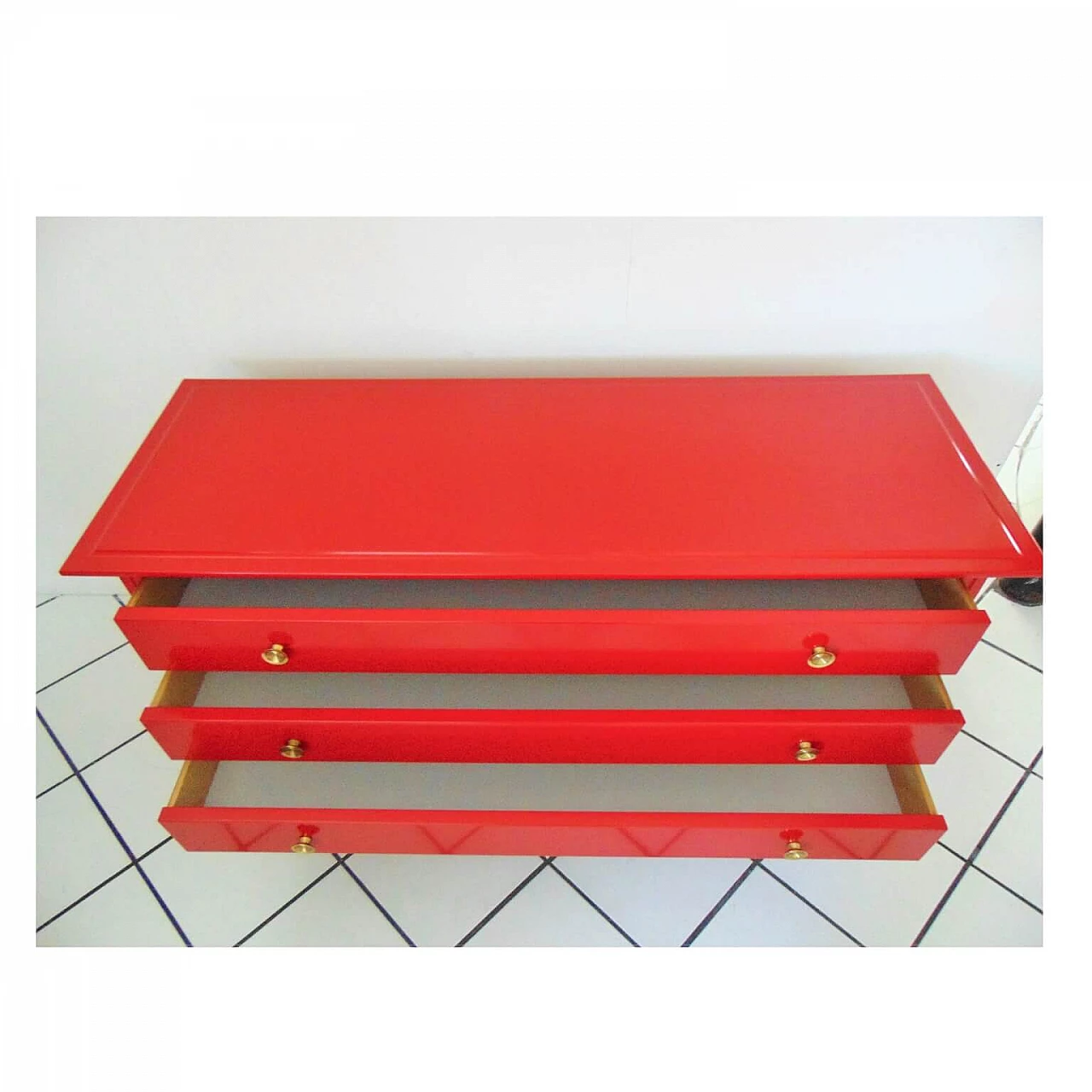 1963 Red Commode by Carlo De Carli, Sormani, Italy 1069062