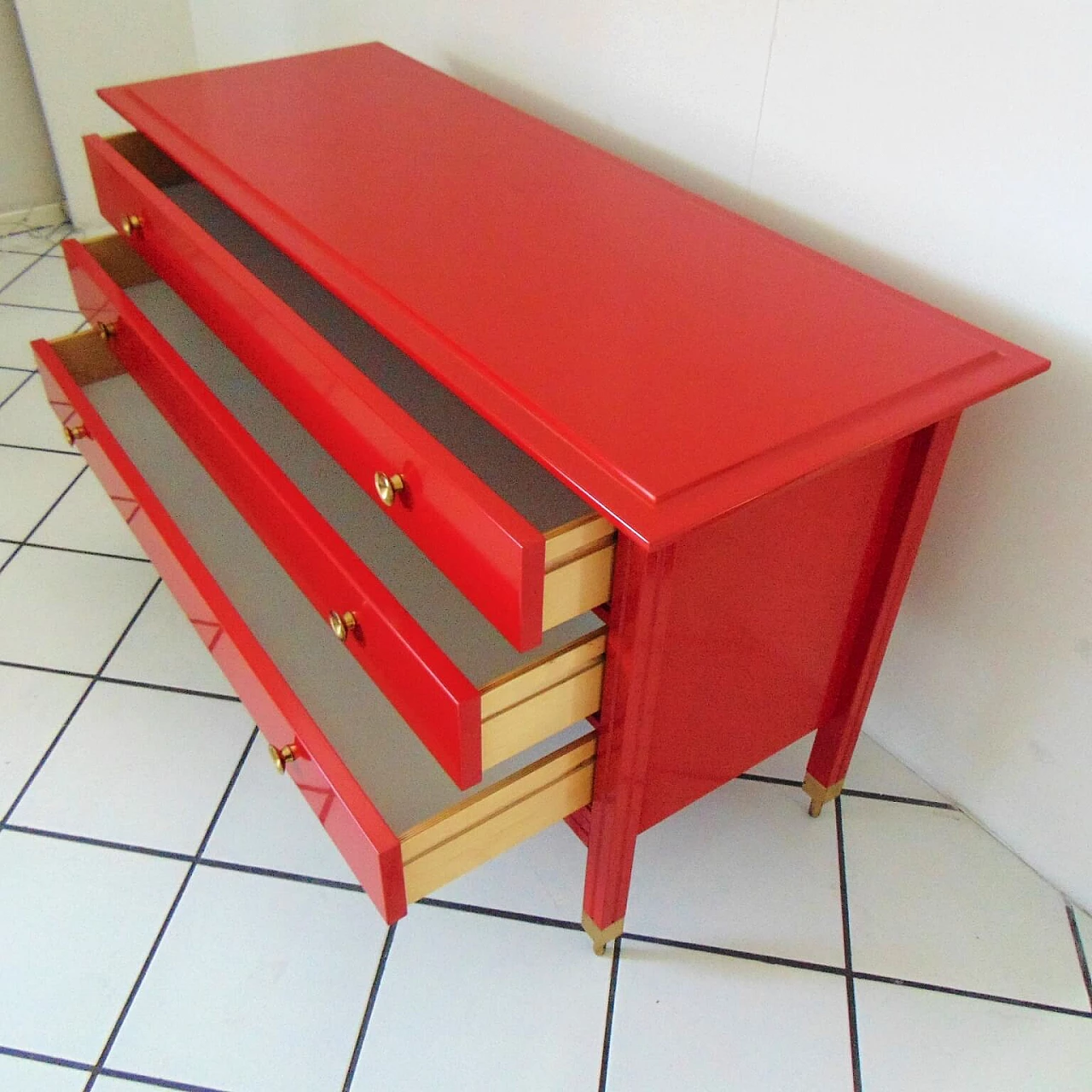 1963 Red Commode by Carlo De Carli, Sormani, Italy 1069063