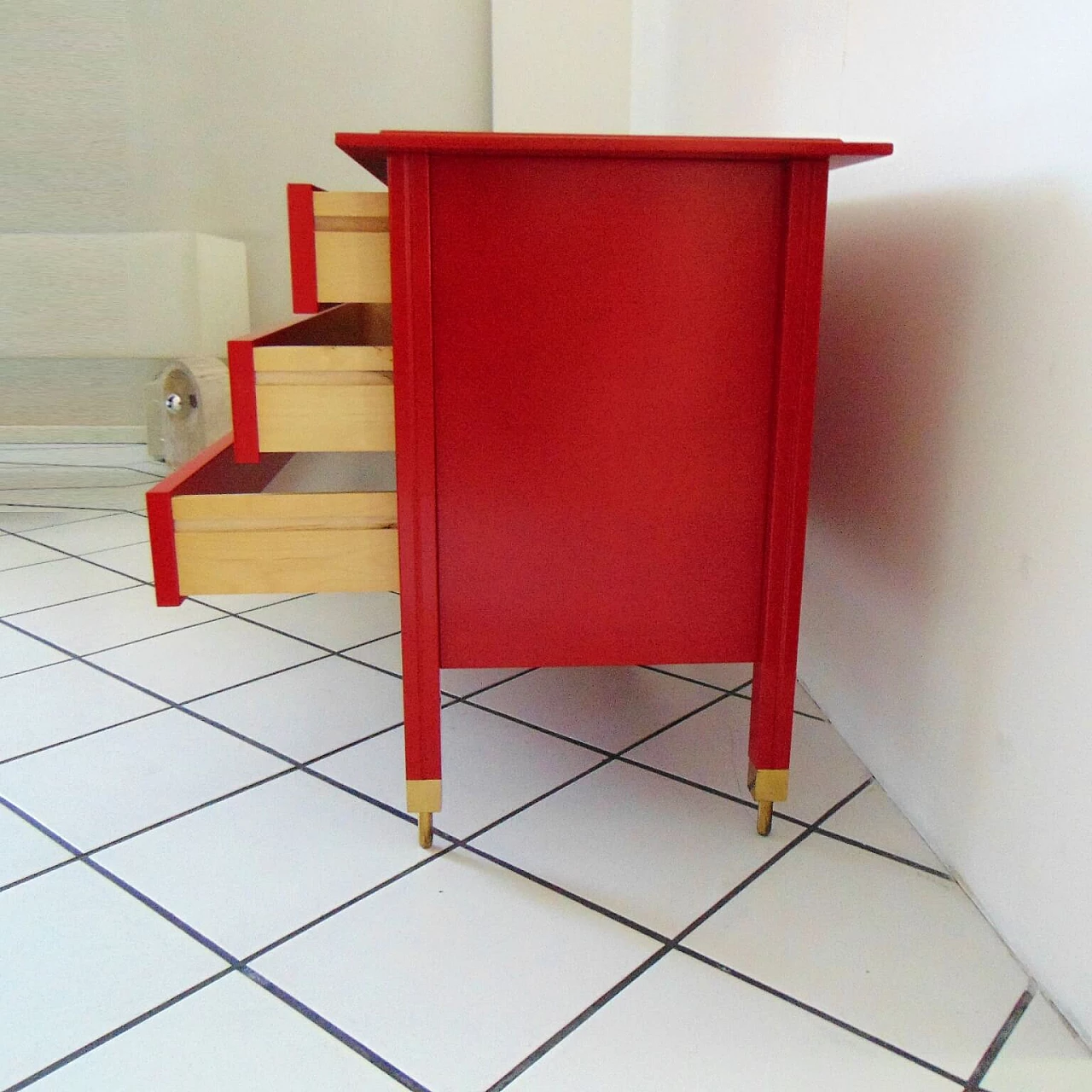 1963 Red Commode by Carlo De Carli, Sormani, Italy 1069065