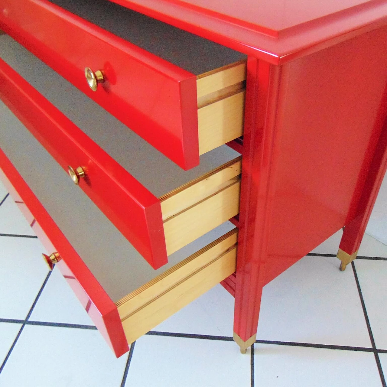 1963 Red Commode by Carlo De Carli, Sormani, Italy 1069066