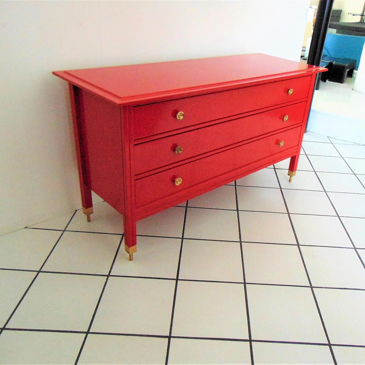 1963 Red Commode by Carlo De Carli, Sormani, Italy 1069075