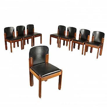8 Chairs by Silvio Coppola, Italian manufacturer