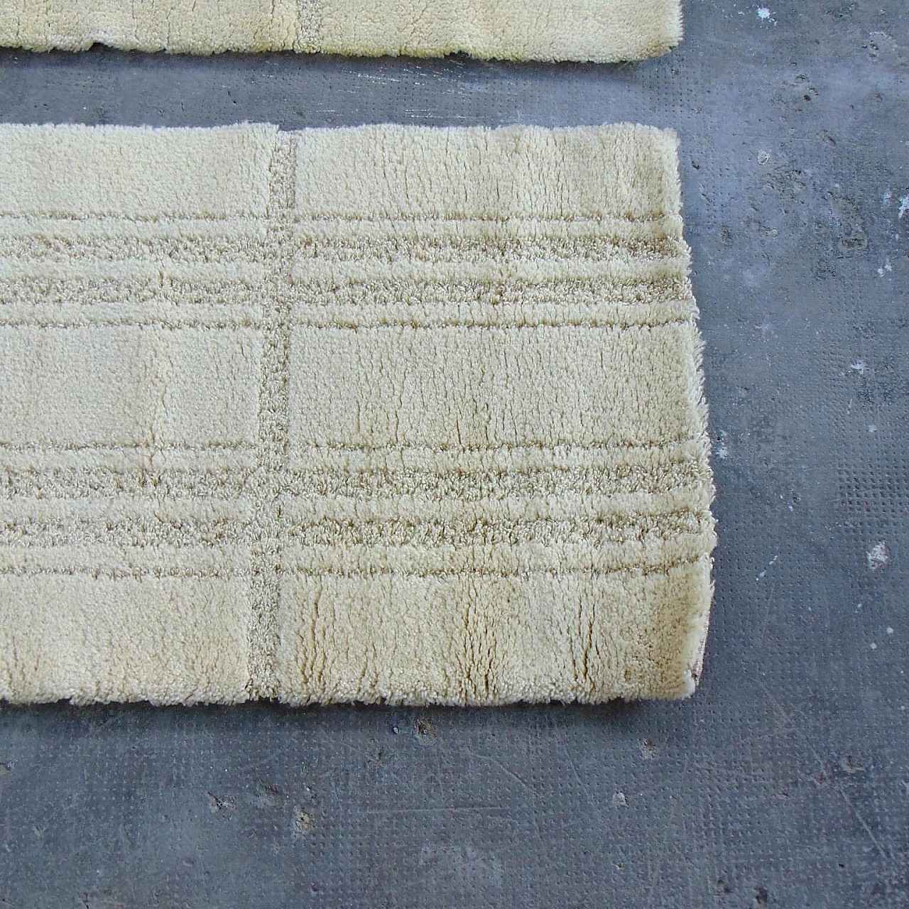 3 Tappeti danesi in pura lana vergine, tonalità crema, Eksport Hojer, anni '70 1069207