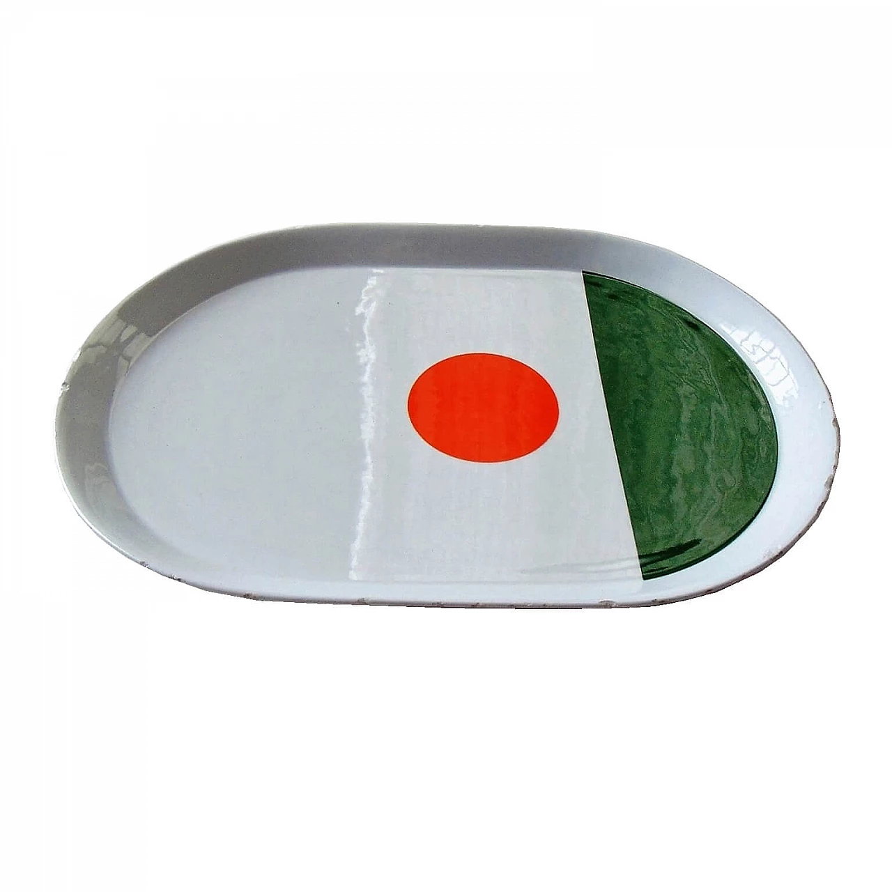 Gio Ponti - Vassoio in Porcellana Smaltata, Ceramiche Pozzi, Italia, 1967 1069423