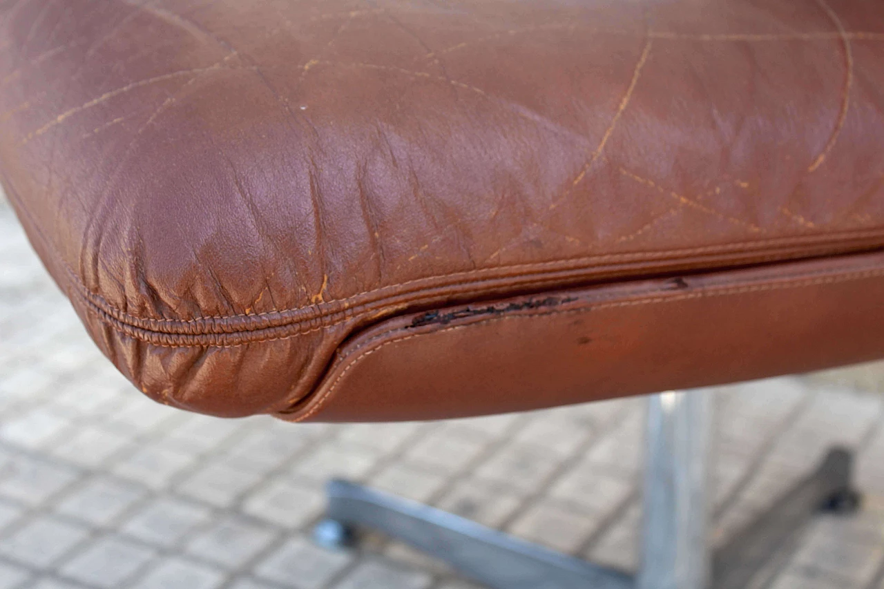 Sedia in pelle da ufficio, anni '60 1070203