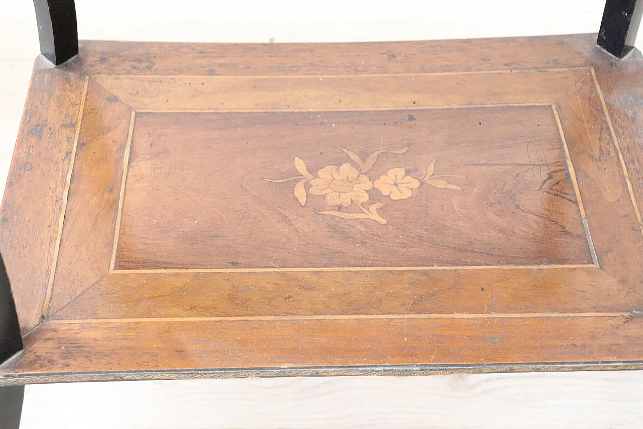 Tavolino antico Napoleone III raffinato intarsio e bronzi dorati, sec XIX 1070373