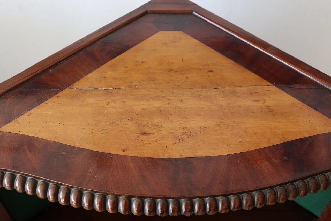 Coppia di angoliere antiche in mogano epoca Carlo X, primi sec XIX 1070735