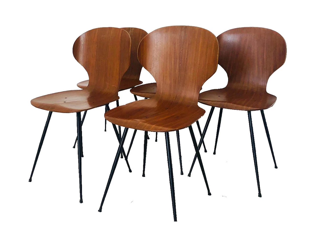 5 Carlo Ratti dining chairs for Lissoni, 1950s 1071217
