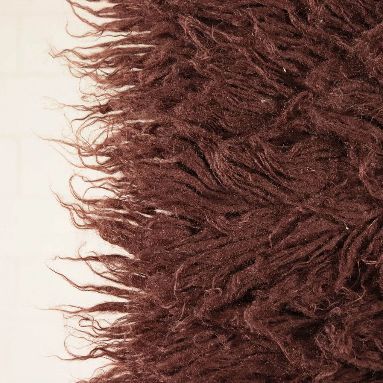 Shaggy long pile wool rug, 70s / 80s 1071272