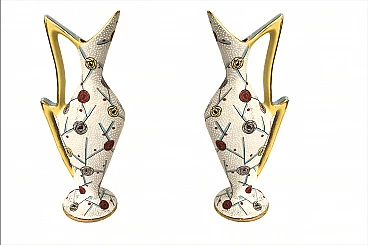 Ceramic jugs by Serafino Volpi for Deruta, 1940s