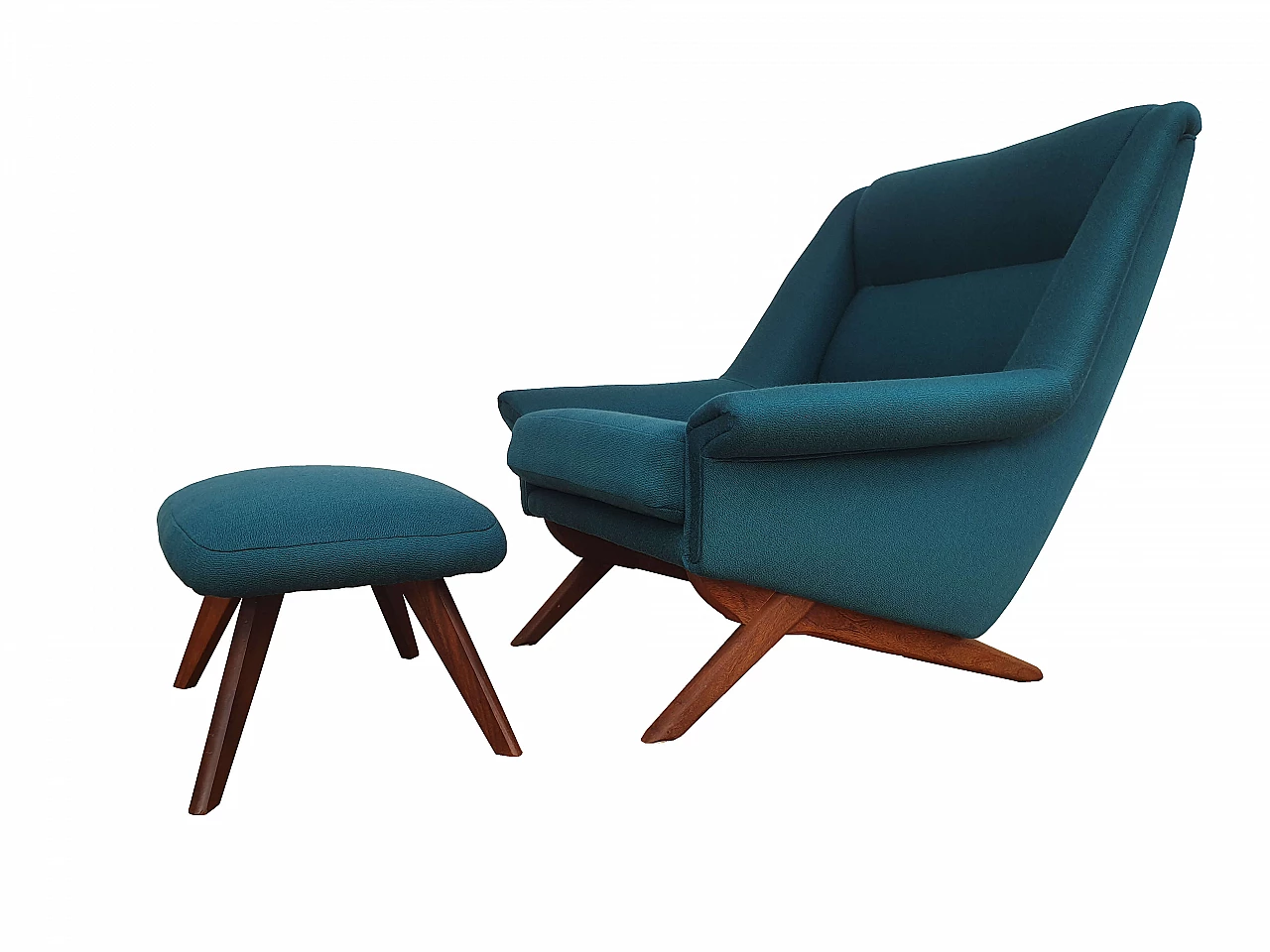 Danish design, Illum Wikkelsø, armchair, 70's, completely renovated 1071584