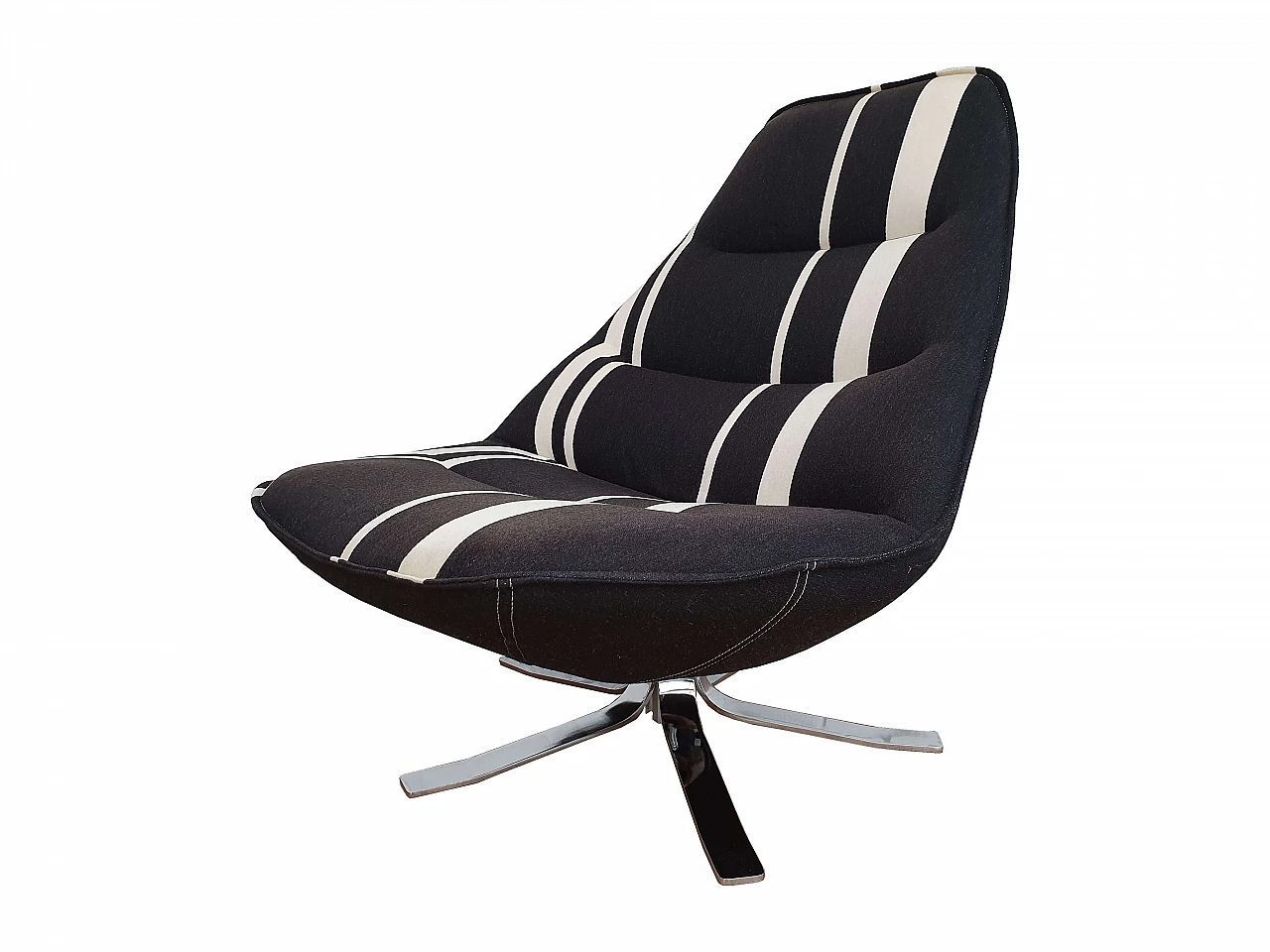 Lounge chair Madsen and Schubell MS 68 with swivel foot and tiltable back 1071667